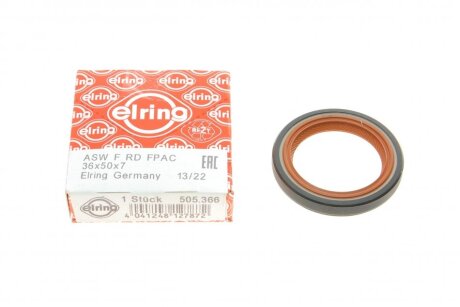 Сальник розподільного валу (передній) Citroen Berlingo/Fiat Scudo 1.1-2.0D 94- (36x50x7) UA63 ELRING 505.366