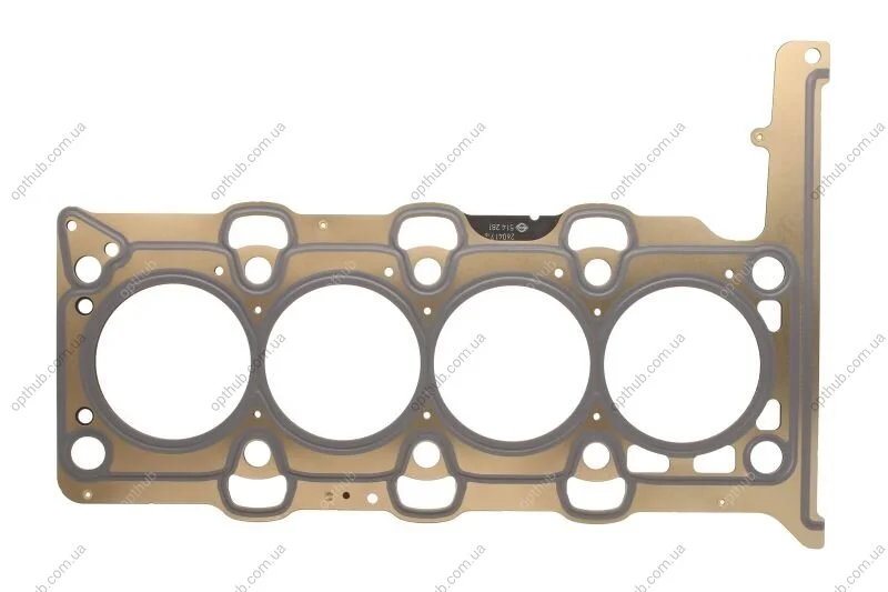 Прокладка головка циліндра HYUNDAI 2,2CRDI D4HB 1! 1,30MM (вир-во Elring) C.I.U ELRING 514.281 (фото 1)
