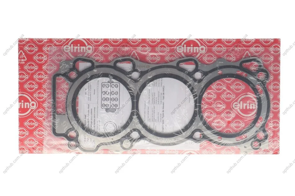 Прокладка, головка циліндрів зліва NISSAN 3,5/4,0 V6 VQ35DE/VQ40DE (вир-во Elring) C.I.U ELRING 527.760 (фото 1)