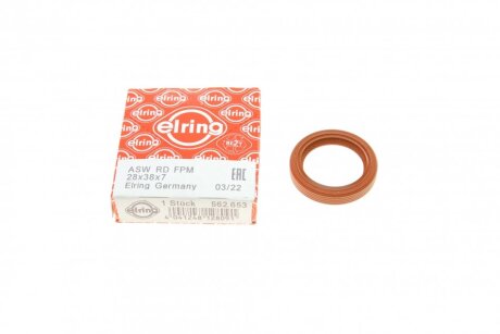 Сальник розподільного валу Ford Connect 1.8Di/TDCi 02- (28x38x7) UA63 ELRING 562.653