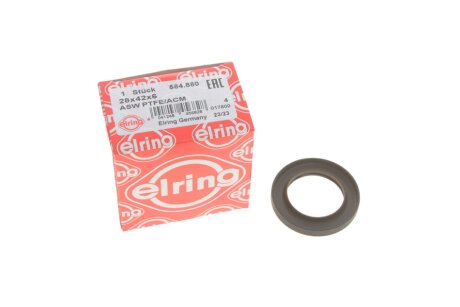 Сальник двигуна N RENAULT 28x42x6 PTFE Тефлон ELRING 584.880