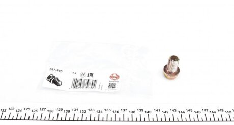 Болт зливу оливи Hyundai Accent/Tucson/Santa Fe/Kia Rio/Cerato 1.1D-2.2D 01- (M14x1.5x23) (opt-om) ELRING 587.360