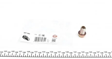 Болт зливу оливи Hyundai Accent/Tucson/Santa Fe/Kia Rio/Cerato 1.1D-2.2D 01- (M14x1.5x23) (opt-om) ELRING 587.360