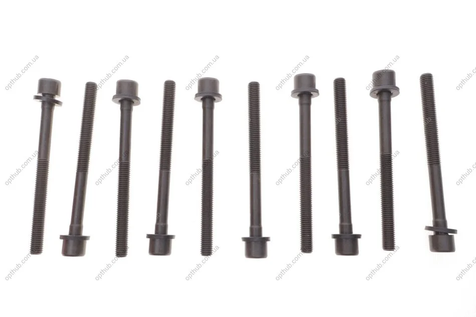 Комплект болтів головки блоку циліндрів MB/OPEL/RENAULT 1,2TCe H5F/M 200.711 12- (вир-во Elring) C.I.U ELRING 649.390 (фото 1)