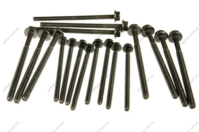 Болт головки блока (компл.) PSA/FORD 2.2 HDI 4HU/4HV/P8FA/P8FB/QVFA/QWFA (пр-во Elring) ELRING 733.100 (фото 1)