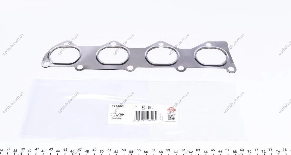 Прокладка колектора двигуна металева VW GASKET КОЛЛ EX -ua ELRING 751.660 (фото 1)