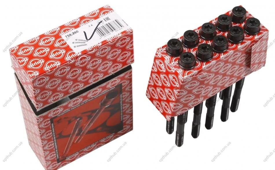 Болт головки блоку (компл.) PSA XU5/XU51/XU9/XU92 (вир-во Elring) ELRING 758.280 (фото 1)