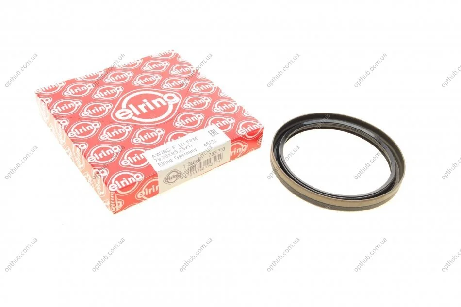 Сальник двигуна REAR FORD 0.9/1.3/1.6D 79.38x92.25x11 (вир-во Elring) ELRING 763.713 (фото 1)