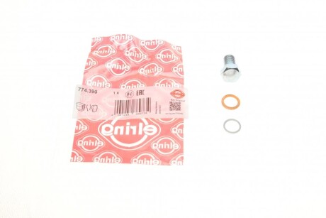 Болт зливу оливи + шайба BMW 3 (E20/E36/E39/E46)/5 (E60)/7 (E23/E32/E65)/8 (E31) -10 (M12x1.5 (opt-om) ELRING 774.390