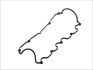 Прокладка кришки клапанів Mazda 626/929 1.4-2.2 12V 87-98 (opt-om) ELRING 828.297 (фото 1)