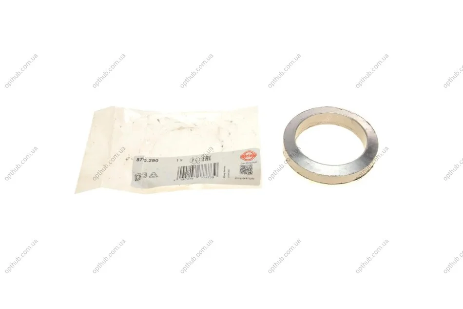 Прокладка труби вихлопної VW T5 1.9 TDI/2.0 TDI/2.5 TDI 06-15/ T6 2.0 TDI 15- (57x76x14) (кіл (opt-om) ELRING 870.290 (фото 1)