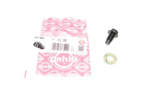 Болт зливу оливи + шайба Toyota Yaris/Citroen C1/Peugeot 107/108 1.0-1.33 02- (M12x1.25) (opt-om) ELRING 877.960
