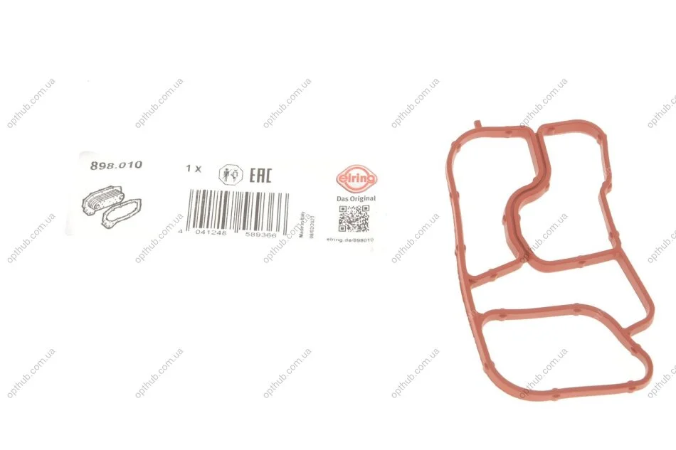 Прокладка радіатора масляного VW Passat 1.8/2.0 TSI 05-14 UA63 ELRING 898.010 (фото 1)