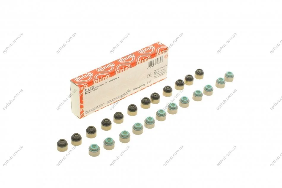 Сальник клапана (впуск/випуск) Toyota Highlander/Land Cruiser/Rav4 3.5/4.0 06- (к-кт) UA63 ELRING 912.360 (фото 1)