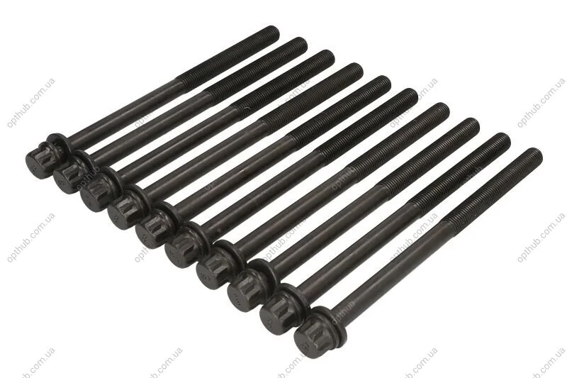 Болти головки (к-кт 10шт.) Hyundai Tucson/Santa Fe/Kia Cee'd/Cerato1.5D/2.0D 01- (M12x184mm) UA63 ELRING 912.370 (фото 1)