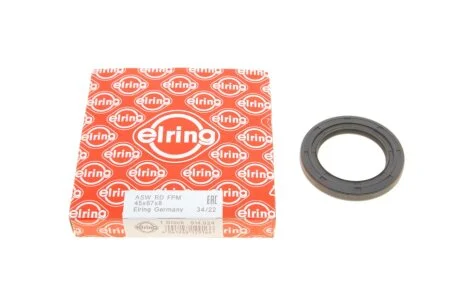Сальник двигателя FRONT MB M111/M102/OM601/OM602/M104 45X67X8 Резина (пр-во Elring) ELRING 914.924
