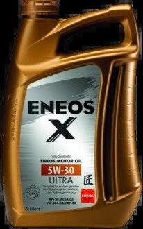 Масла моторные 5W-30 ENEOS X ULTRA API SP/SN Plus, ACEA C3, VW 504.00/507.00, 4л, синт. Eneos EU0025301N