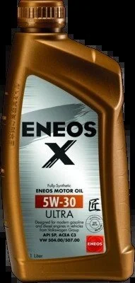 Масла моторные 5W-30 ENEOS X ULTRA API SP/SN Plus, ACEA C3, VW 504.00/507.00, 1л, синт. Eneos EU0025401N (фото 1)