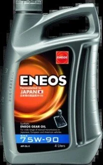 Масло трансмисс.75W-90 ENEOS GEAR OIL API GL-5, 4л, синт. Eneos EU0080301N