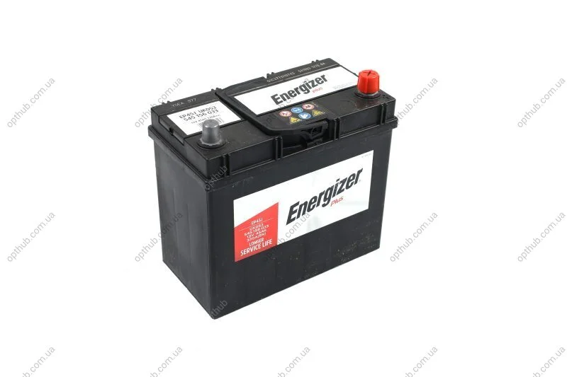 Акумулятор 45Ah-12v Plus (238х129х227), R, EN330 Азія Energizer 545 156 033 (фото 1)
