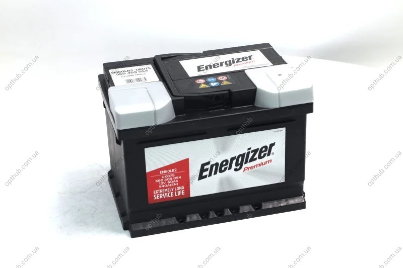 Акумулятор 60Ah-12v Prem. (242х175х175), R, EN540 Energizer 560 409 054 (фото 1)