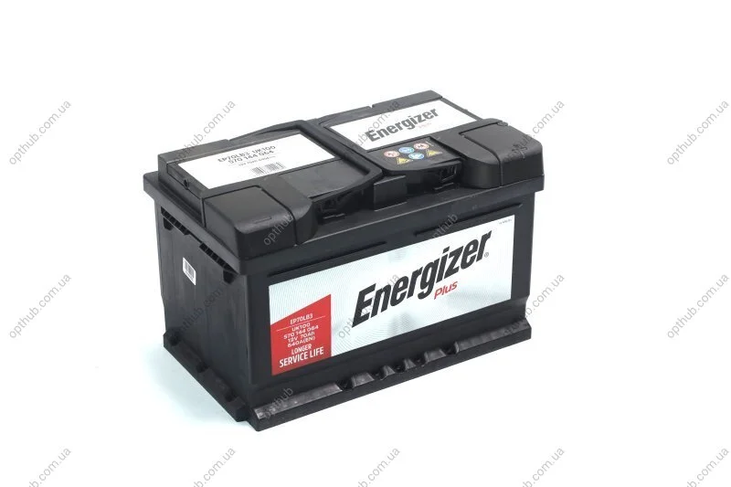 Акумулятор 70Ah-12v Plus (278х175х175), R, EN640 Energizer 570 144 064 (фото 1)