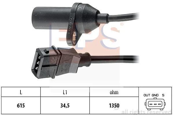 Датчик швидкості обертання вала EPS 1.953.053 (фото 1)