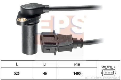Датчик швидкості обертання вала EPS 1.953.068