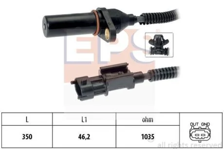Датчик швидкості обертання вала EPS 1.953.571