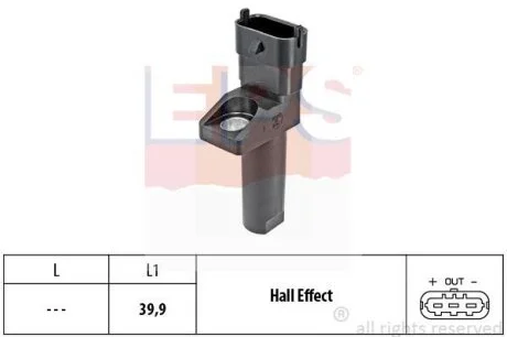 Датчик швидкості обертання вала EPS 1.953.654
