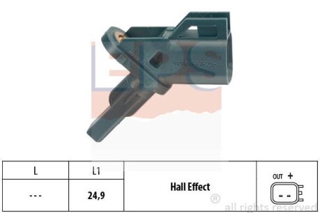 FORD Датчик ABS передній.C-MaxFocus IIMondeo IV EPS 1960002