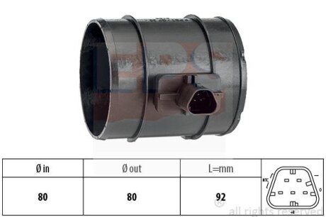 Витратомір повітря EPS 1.991.438