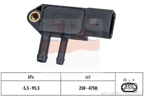 Датчик тиску вихлопних газів EPS 1.993.264