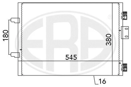 Радіатор кондиціонера ERA 667113