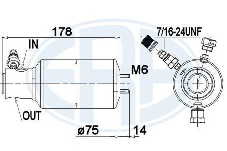 Осушувач кондицiонера ERA 668009