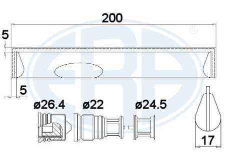 Осушувач кондицiонера ERA 668011