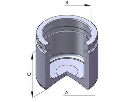 Поршень супорта MERCEDES MB SERIE 100 (MB,MBN,MBN D) 100, 120, 140 87>>; ? 48 ERT 150551-C