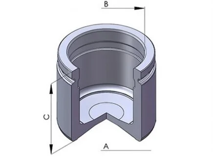 Поршень суппорта MERCEDES MB SERIE 100 (MB,MBN,MBN D) 100, 120, 140 87>>; ? 48 ERT 150551-C