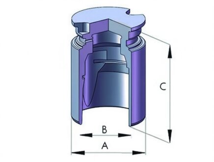 Поршень суппорта ERT 150680-C