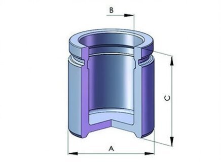 Поршень гальмівної системи ERT 150809-C