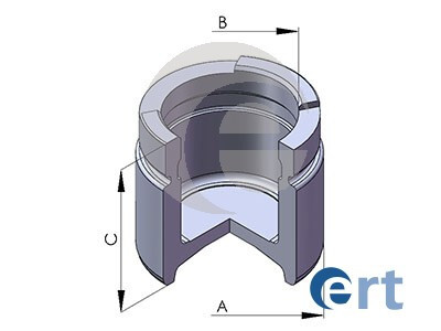 Поршень суппорта OPEL CALIBRA 2.0 TURBO, 2.5 V6 92>>97; ? 54 ERT 150847-C (фото 1)
