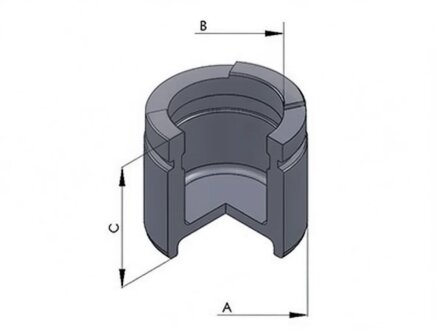 Поршень гальмівної системи ERT 150874-C (фото 1)