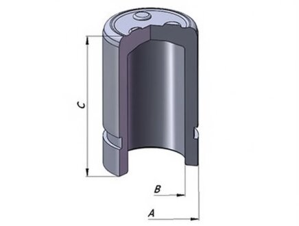 Поршень гальмівної системи ERT 151069-C