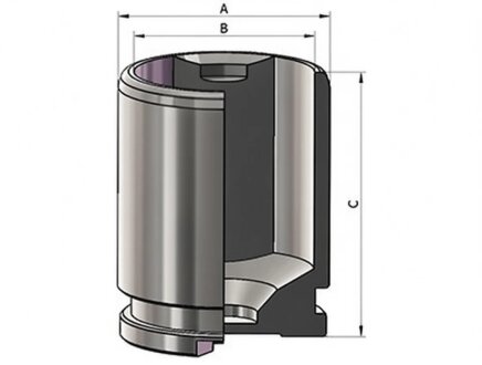 Поршень гальмівної системи ERT 151182-C