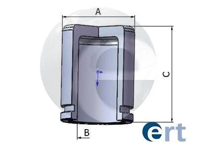 Поршень суппорта 1 ШТ - CHEVROLET CAPTIVA 2006-, OPEL ANTARA 2006-, VOLVO 740 1983-1992, 760 1981-1992 ERT 151215-C