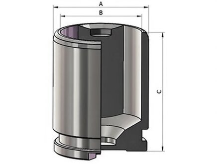 Поршень суппорта 1 ШТ - LAND ROVER RANGE ROVER 2011-, MB A-CLASS 2012-2015, B-CLASS 2011-, CLA 2013-, ERT 151360-C