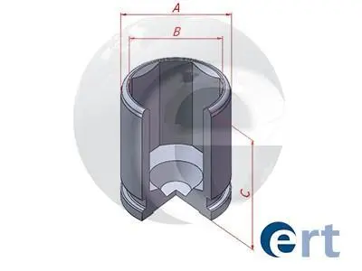 Поршень суппорта 1 ШТ - CITROEN C4 2013-, PEUGEOT 308 2013-, 3008 2016- ERT 151439-C (фото 1)