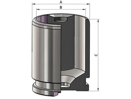 Поршень суппорта 1 ШТ - LAND ROVER FREELANDER 2006-2014, MB A-CLASS 2013-2015, CLA 2013-, GLA-CLASS 20 ERT 151533-C
