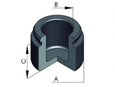 Поршень суппорта ERT 151608-C
