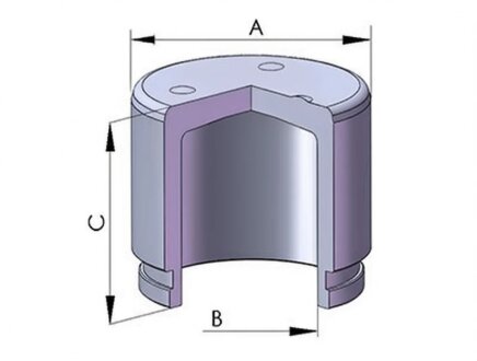 Поршень, корпус скоби гальма ERT 151740-C